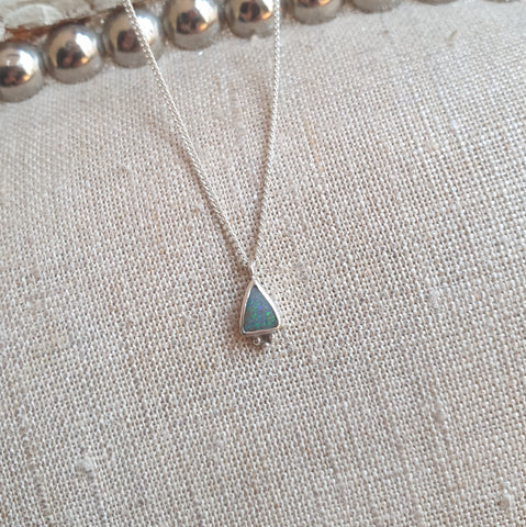 Australian Boulder opal necklace