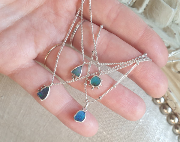 Boulder opal necklaces