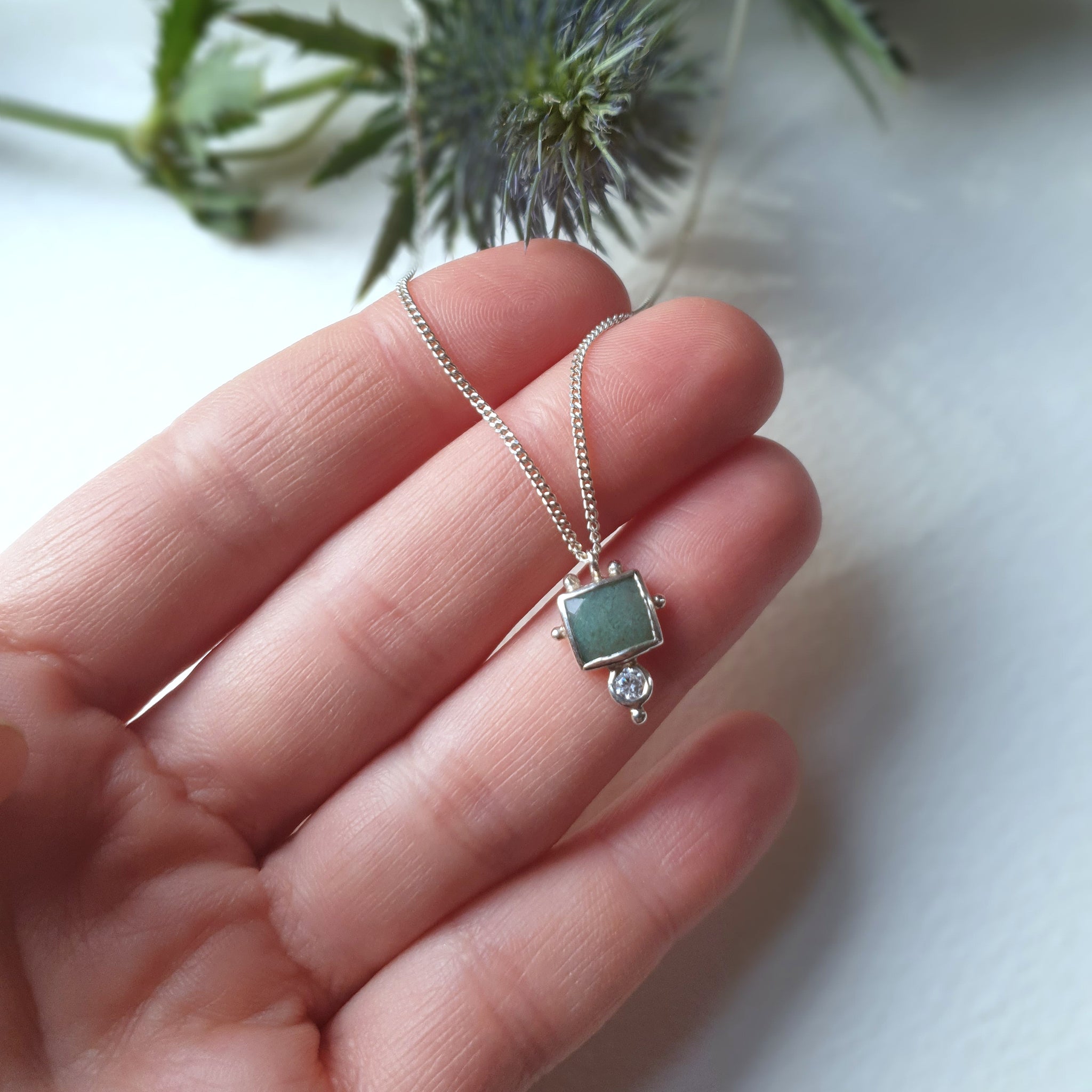 Cubic zirconia necklace