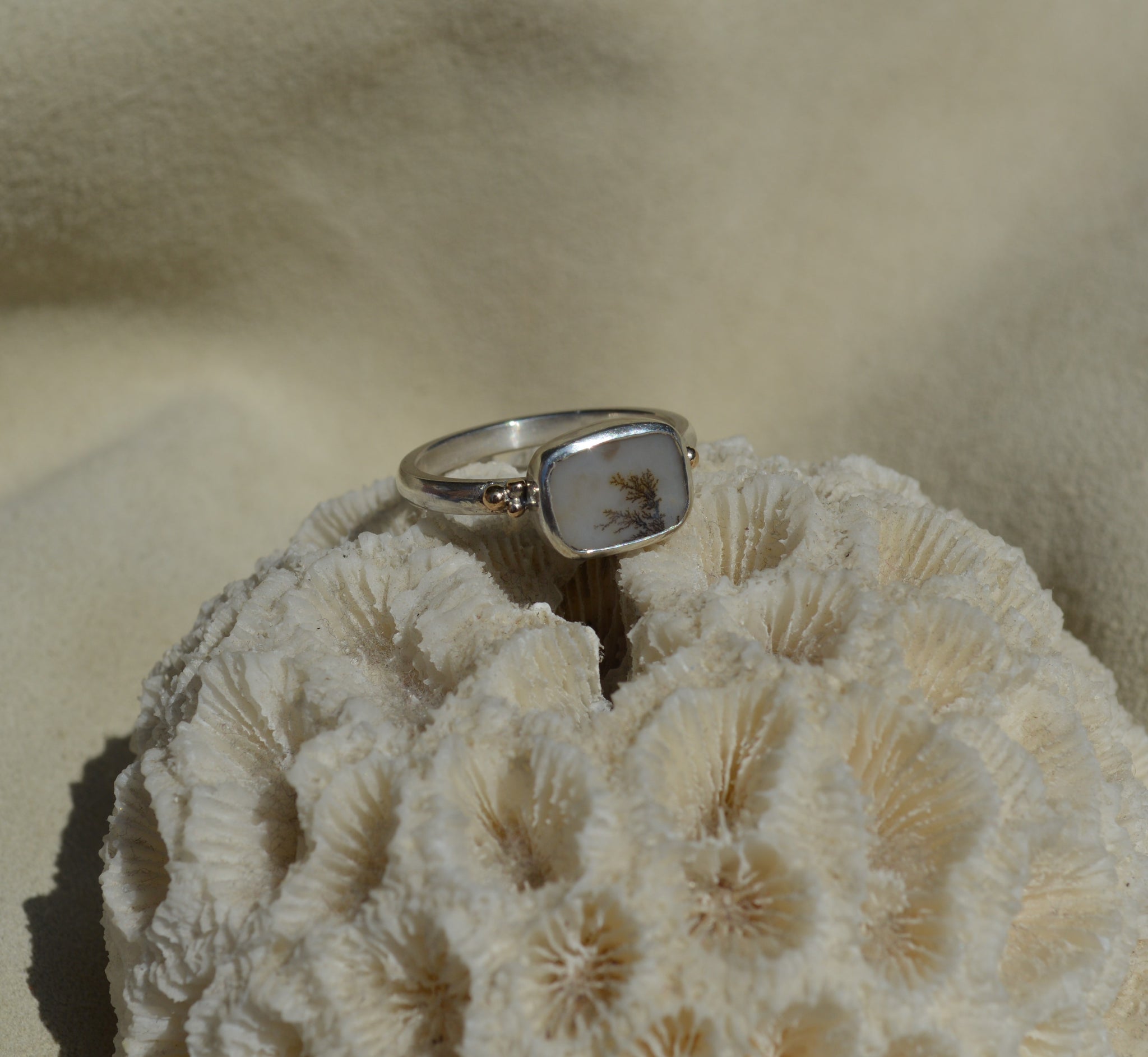 Dendritic Agate Ring