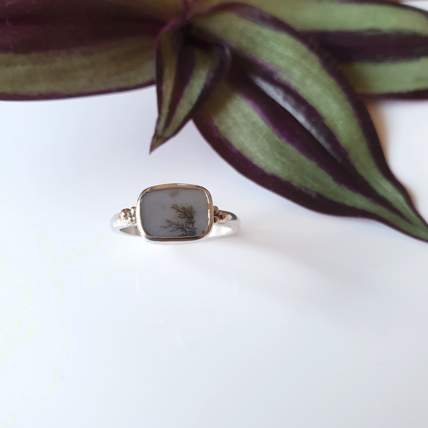 Dendritic Agate Ring