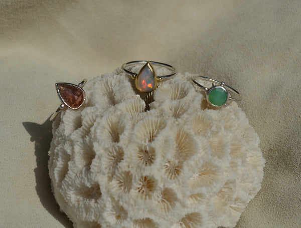 Chrysoprase Stone Ring